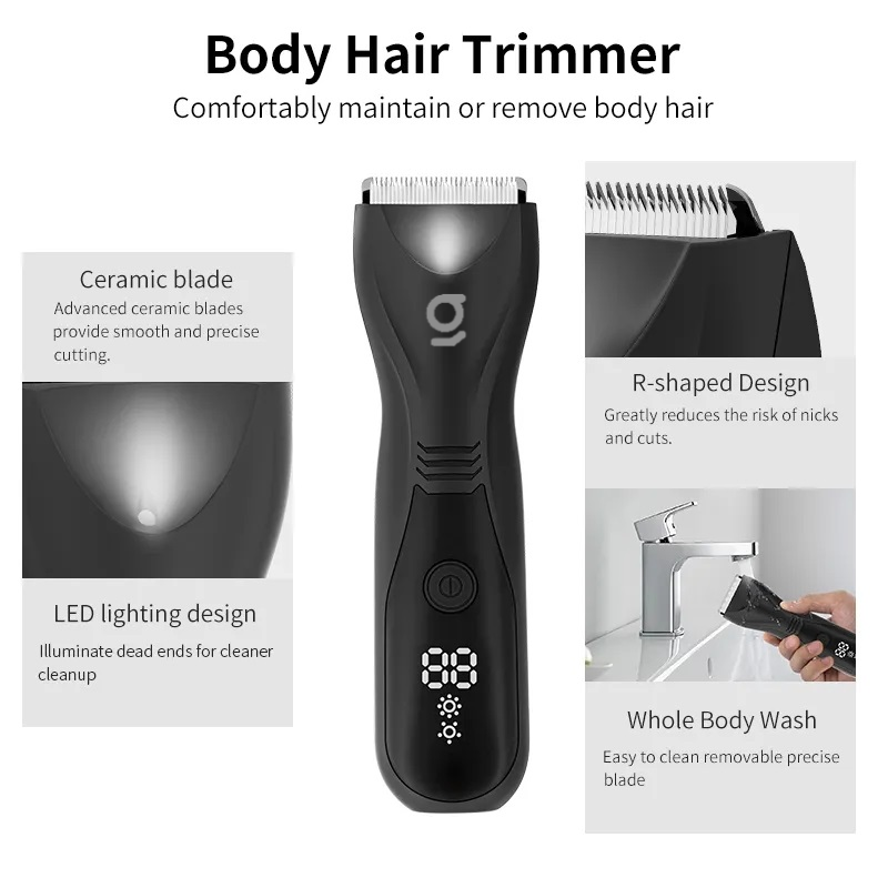 
                  
                    Waterproof LED Silent Mini Body Hair Grooming Kit
                  
                
