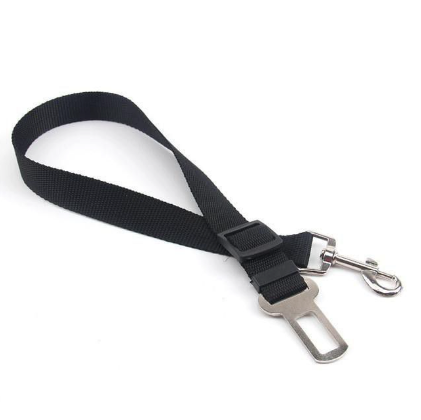 Adjustable Safety Pet Seat Belt - Black