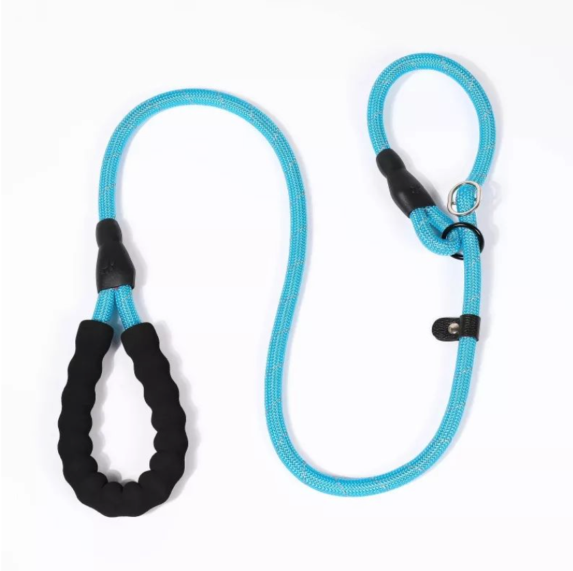1.7 Meter Reflective Pet Rope Slip Lead / Leash - Sky Blue