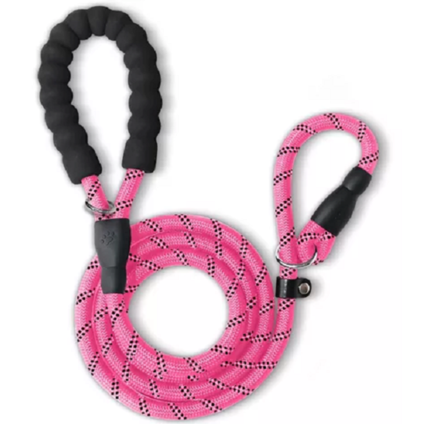 1.7 Meter Reflective Pet Rope Slip Lead / Leash - Pink