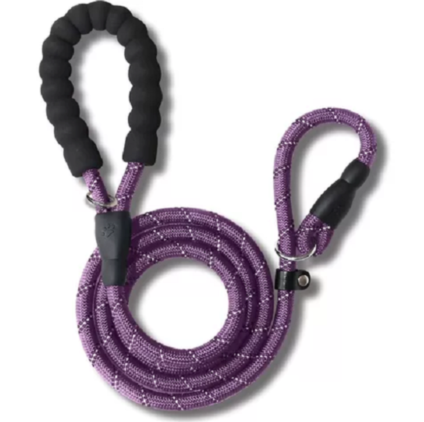 1.7 Meter Reflective Pet Rope Slip Lead / Leash - Purple