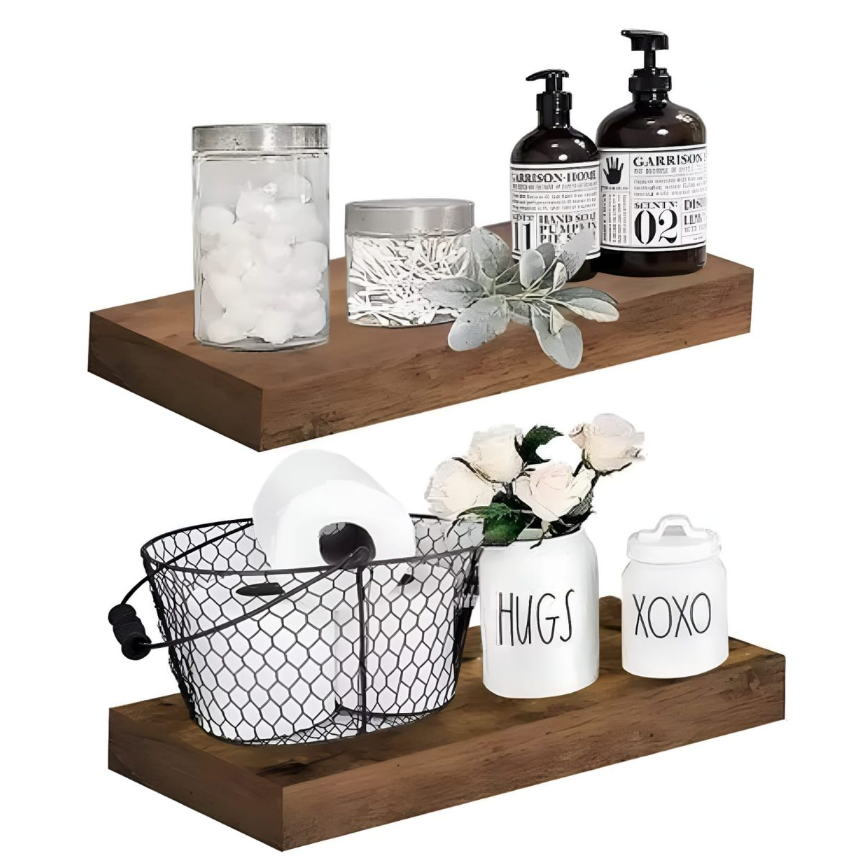 
                  
                    100% Solid Wood Floating Shelves - 2 Shelves
                  
                