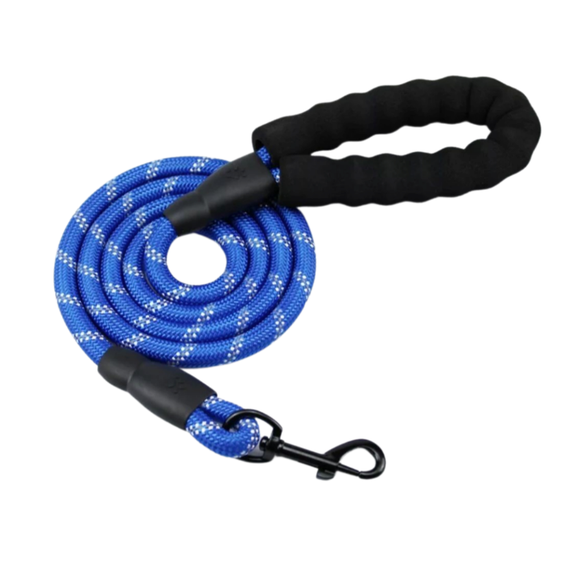 2 Meter Reflective Pet Rope Lead / Leash With Metal Clip Hook - Dark Blue