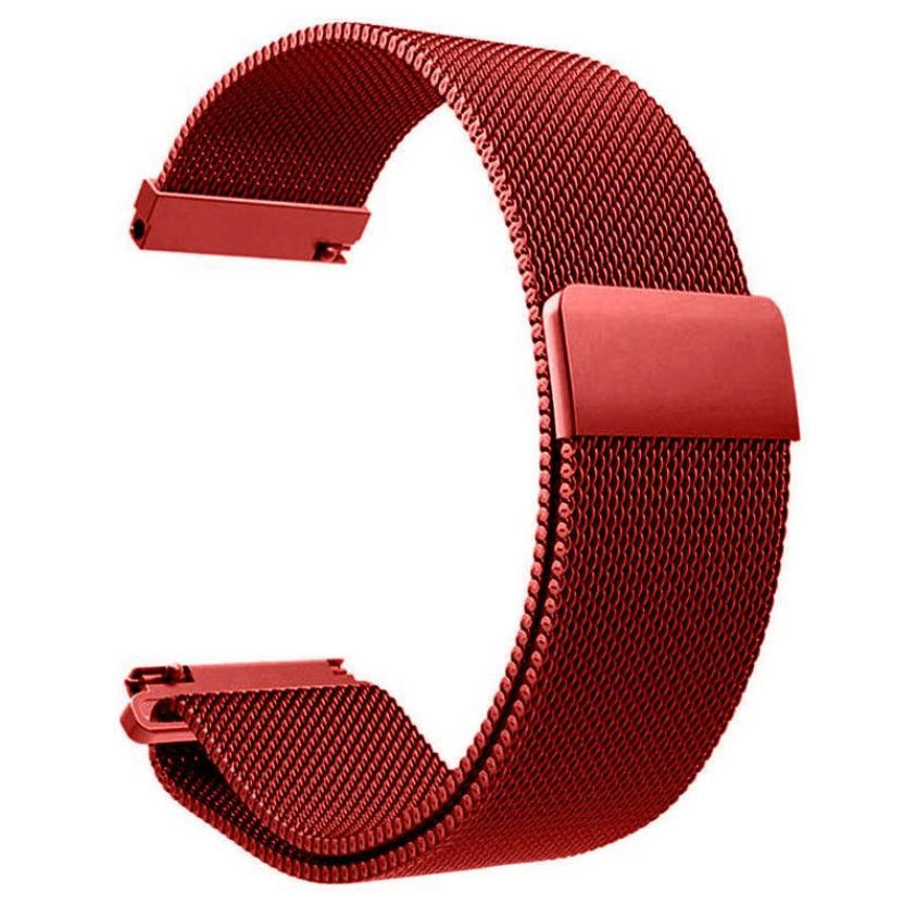 20mm Mesh / Milanese Band for Samsung Galaxy Watch - Red