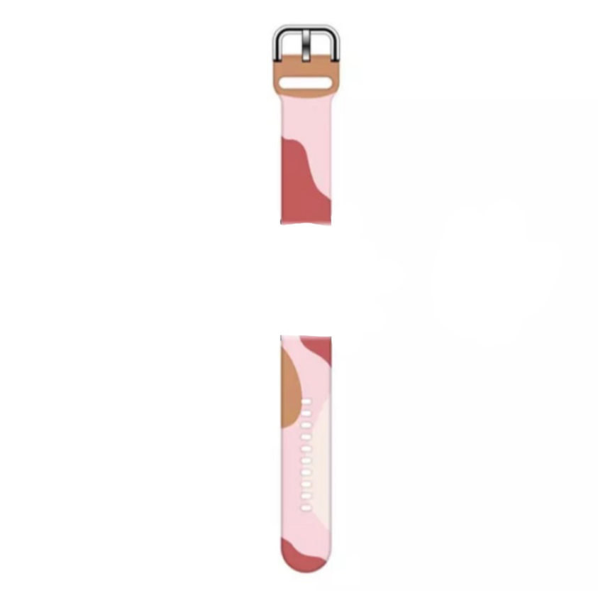 20mm Morandi Silicone Sport Band for Samsung Galaxy Watch - Pink & Yellow