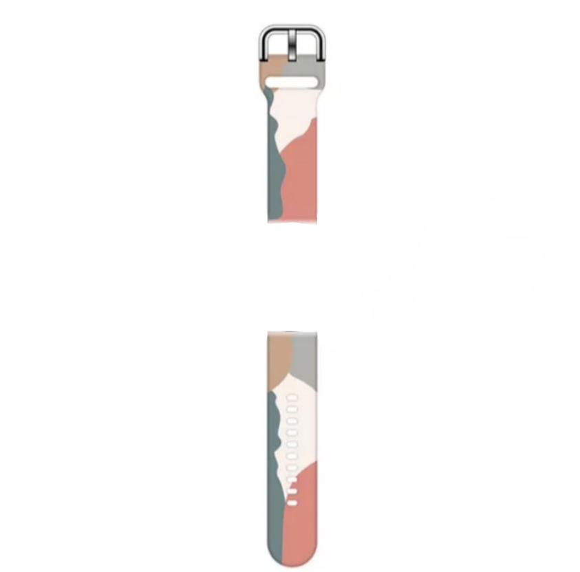 20mm Morandi Silicone Sport Band for Samsung Galaxy Watch - Red, Blue & Gray