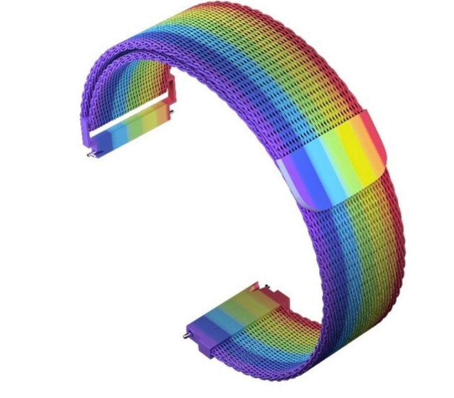 22mm Mesh / Milanese Band for Samsung Galaxy Watch - Rainbow