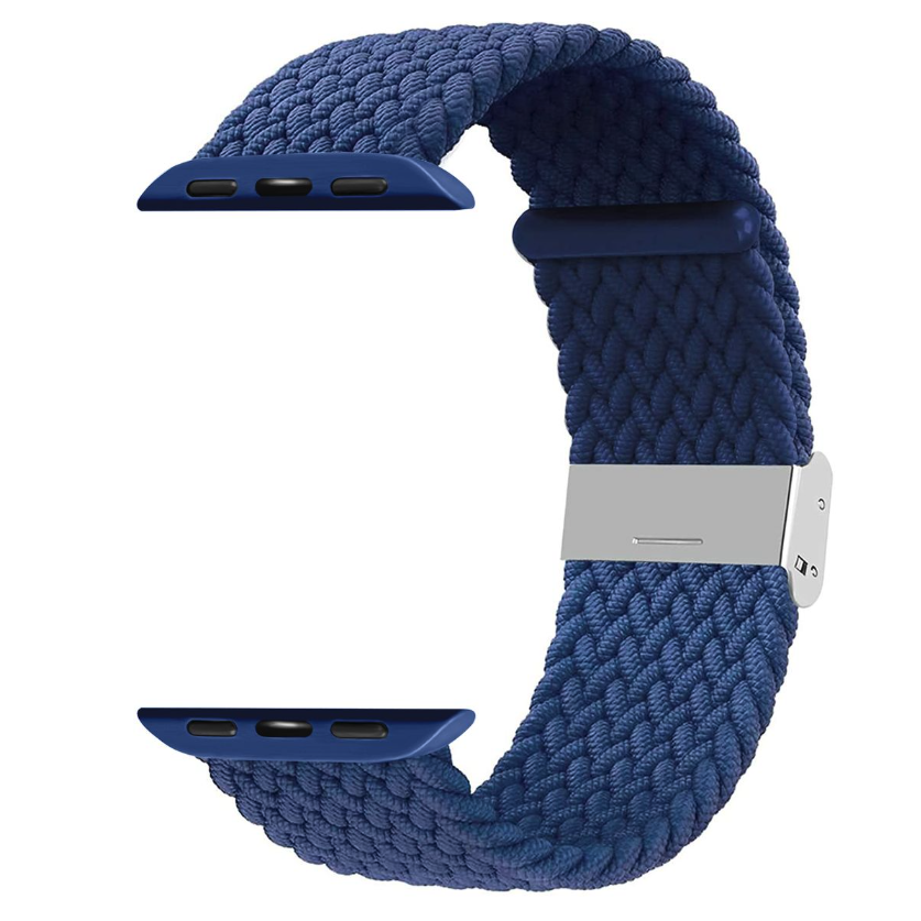 Adjustable Fabric Braided Watch Strap/Band For Apple Watch - 38/40/41mm - Cold Blue