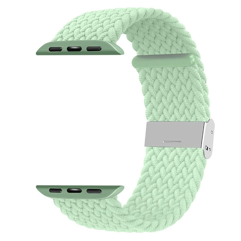 Adjustable Fabric Braided Watch Strap/Band For Apple Watch - 38/40/41mm - Pistachio