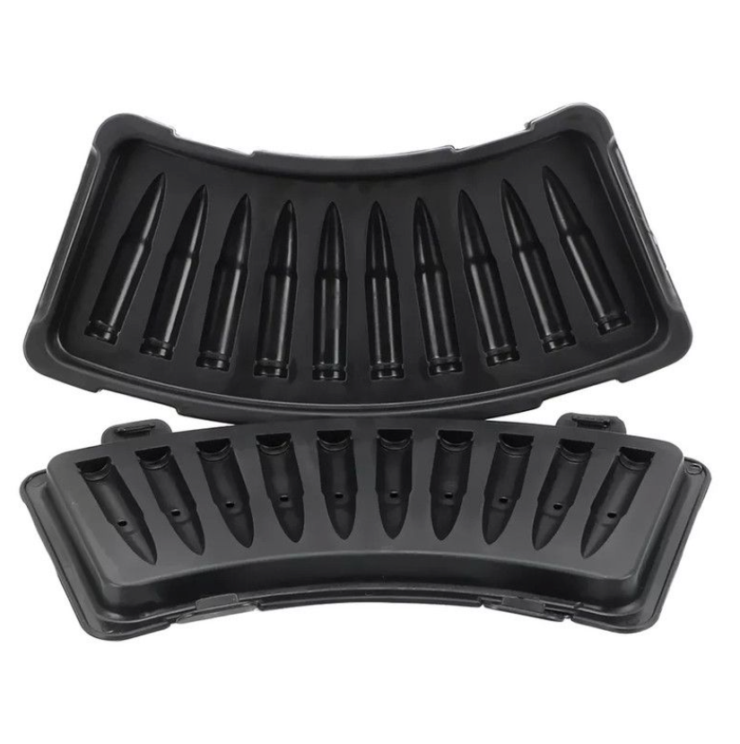 Bullet Plastic Ice Tray Mould - 10 Cavity
