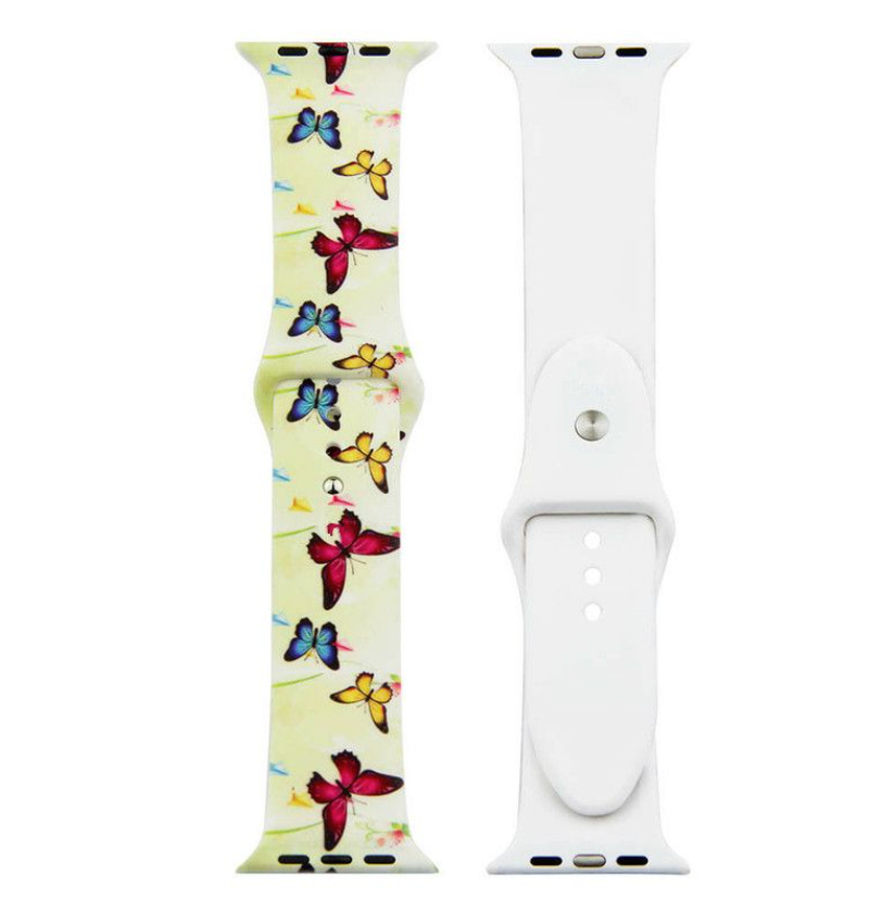 Butterfly Design Watch Strap / Band Compatible with Apple Watch - 42/44/45 mm - Butterfly Design 1