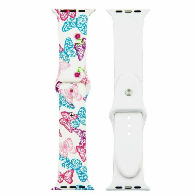 Butterfly Design Watch Strap / Band Compatible with Apple Watch - 38/40/41 mm - Butterfly Design 2