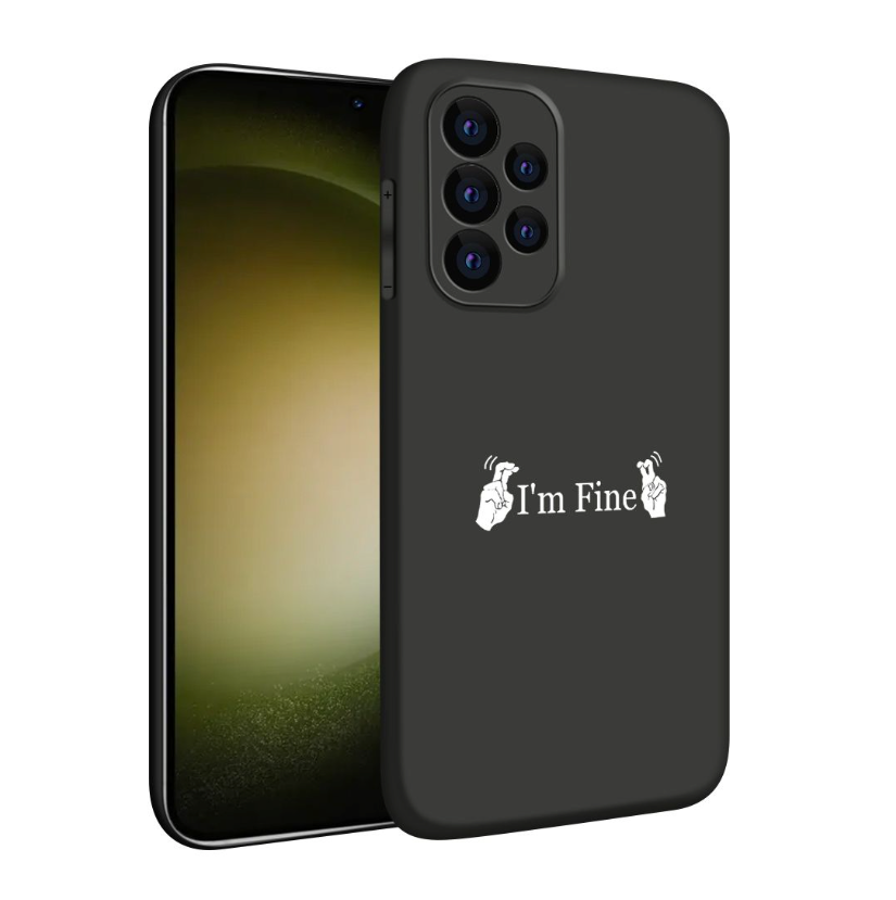 Cartoon Design Phone Cover for Samsung A73 - I'm Fine