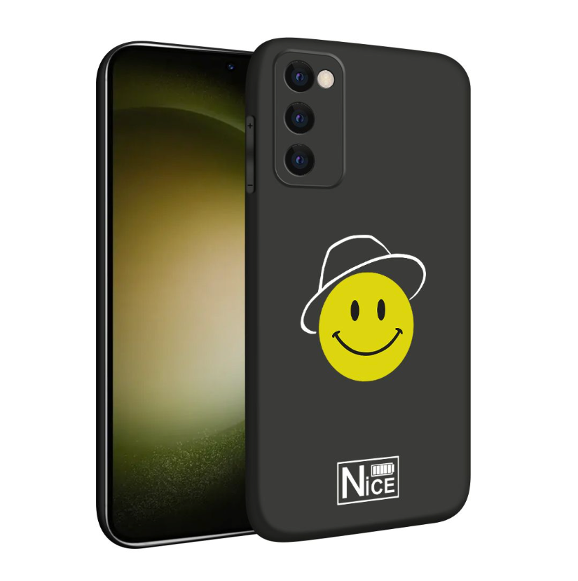 Cartoon Design Phone Cover for Samsung S20 FE - Hat Smiley