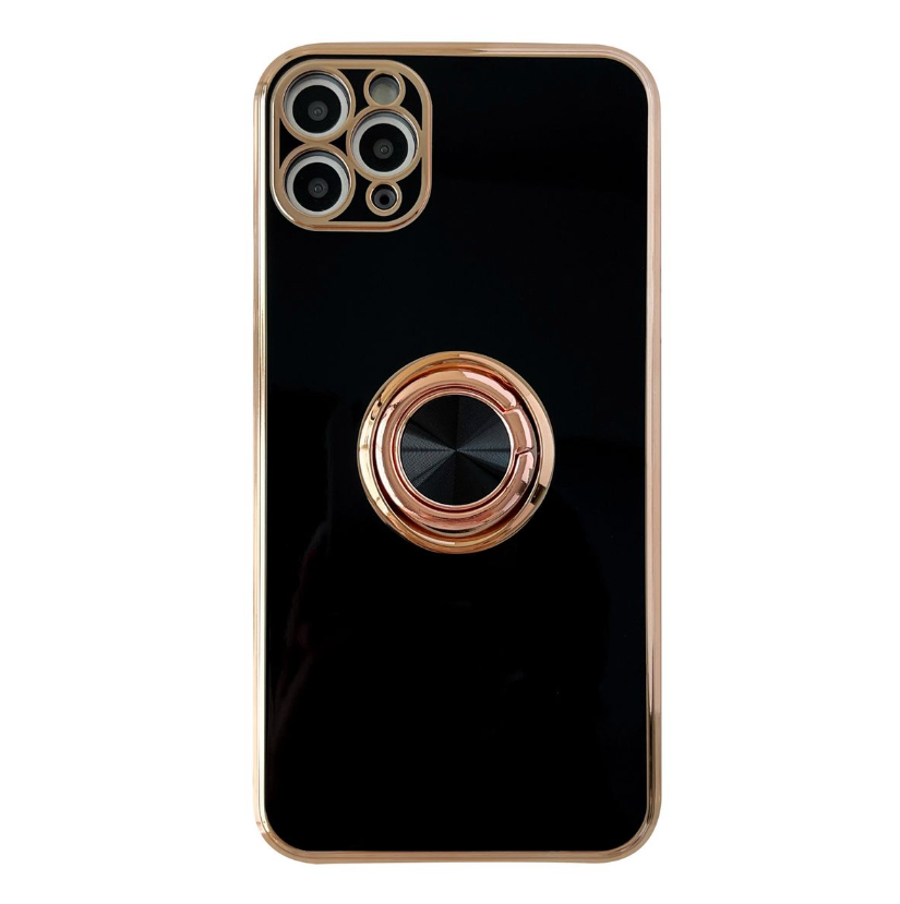 Classic Electroplated Design Phone Cover For iPhone 11 Pro - Black