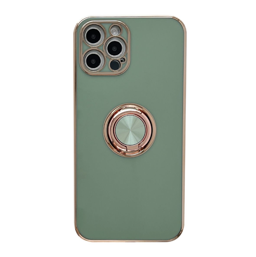 Classic Electroplated Design Phone Cover For iPhone 12 Pro - Light Green