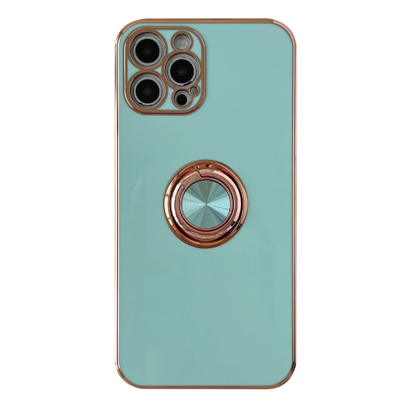 Classic Electroplated Design Phone Cover For iPhone 12 Pro Max - Mint