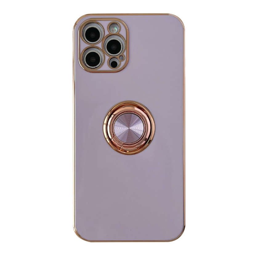 Classic Electroplated Design Phone Cover For iPhone 12 Pro Max - Purple