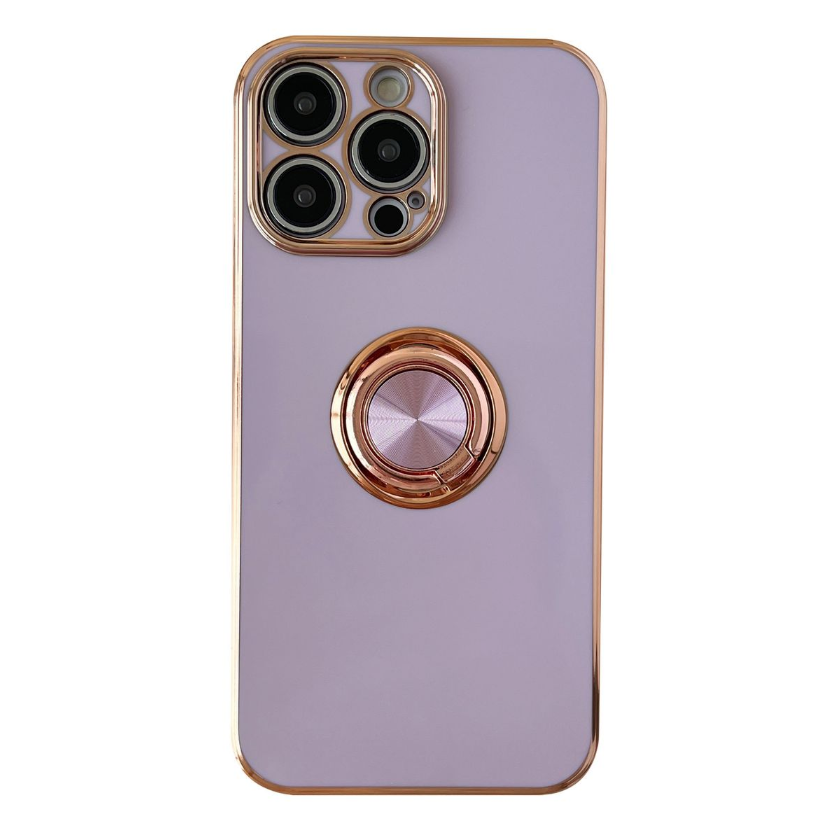 Classic Electroplated Design Phone Cover For iPhone 13 Pro - Purple