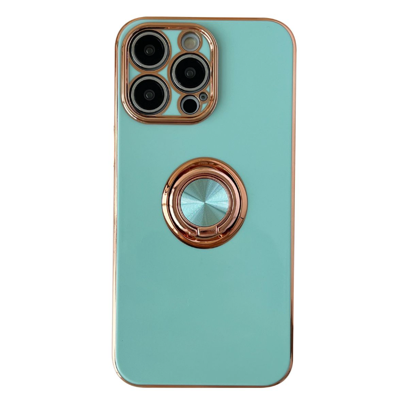 Classic Electroplated Design Phone Cover For iPhone 13 Pro Max - Mint