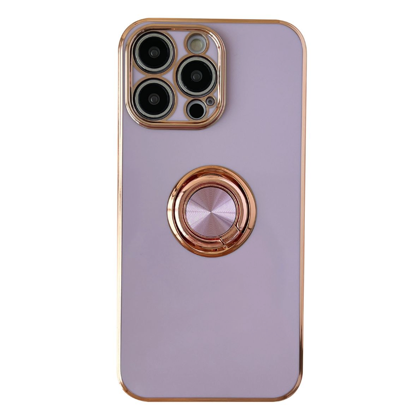 Classic Electroplated Design Phone Cover For iPhone 13 Pro Max - Purple